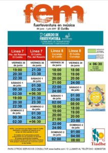 Extra Buses for the Music Festival in El Cotillo