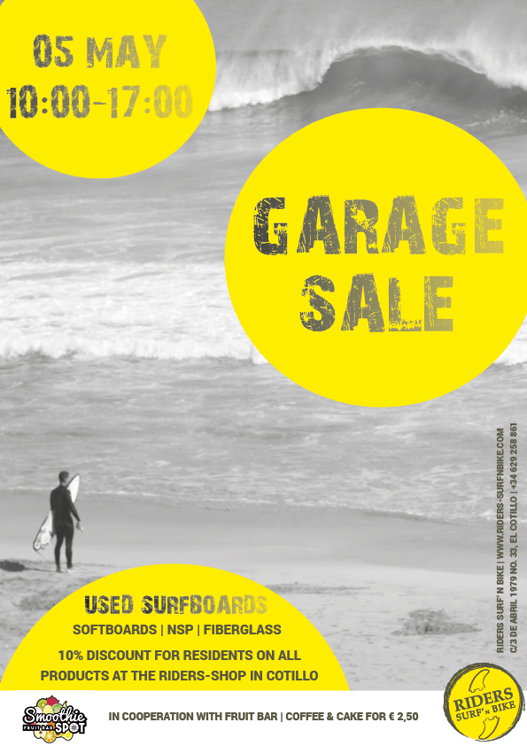 Surfboard Sale at Riders on Saturday 5