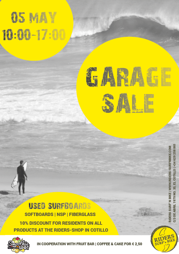 Surfboard Sale at Riders on Saturday 6