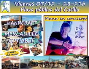 El Cotillo Craft Market 7th December - with live music