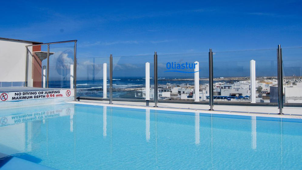Selected Holiday Apartments in El Cotillo Fuerteventura 12 Oliastur Apartments Rooftop Swimming Pool