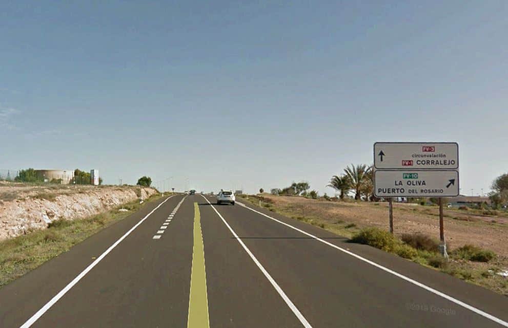 Driving to El Cotillo from Fuerteventura airport