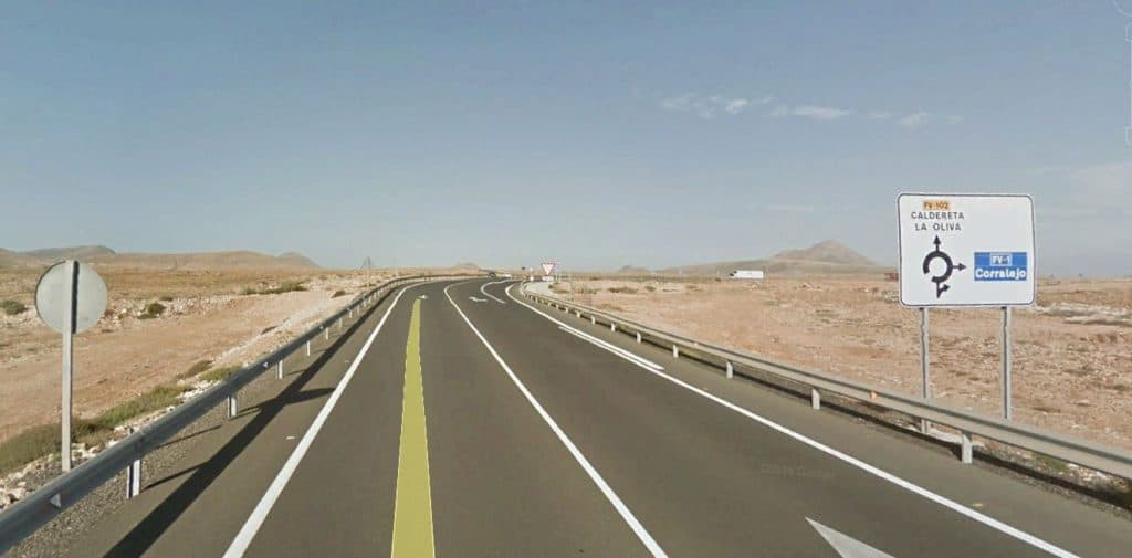 Driving to El Cotillo from Fuerteventura airport