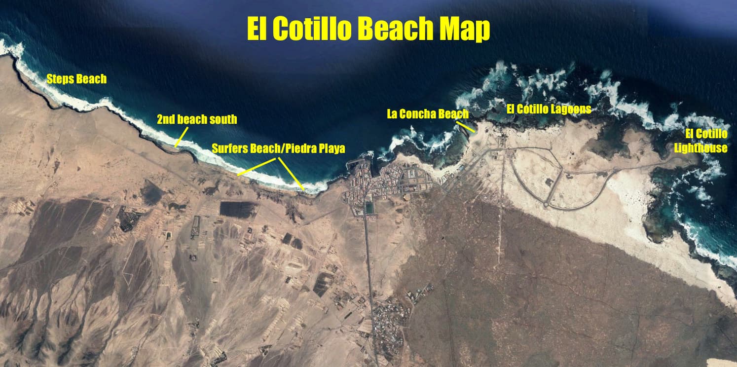 El Cotillo Beaches & lagoons - with photos, videos and map