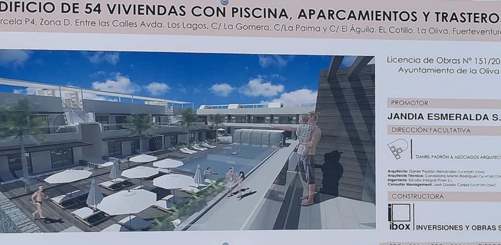 New apartment development in El Cotillo