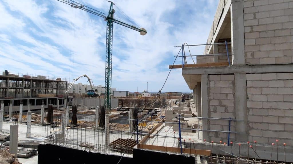 Building Work opposite Coral Cotillo Beach Hotel