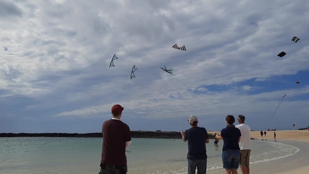The Amazing Formation Kite Fliers in El Cotillo 2